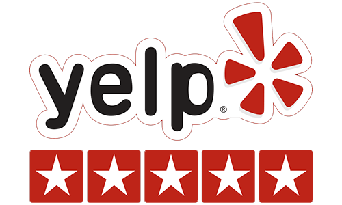 Yelp Logo consisting of five star rating